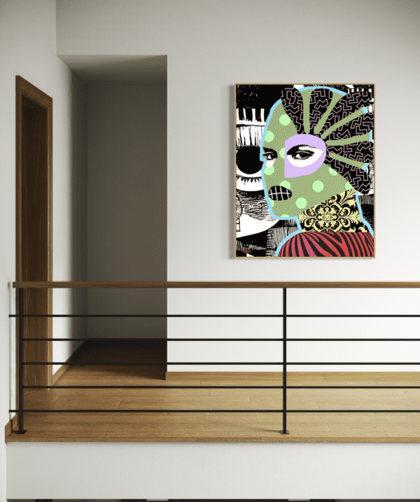 Gangster's Paradise canvas art displayed on wall
